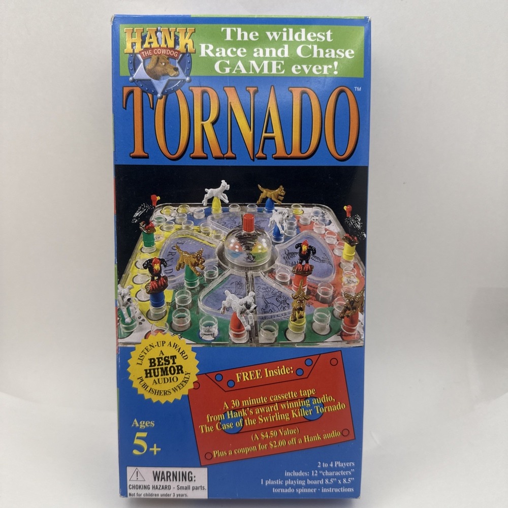 Hank The Cowdog Tornado Game Vintage With New Cassette 2002 RARE NEW